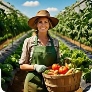 Fruit and vegetable farm worker 