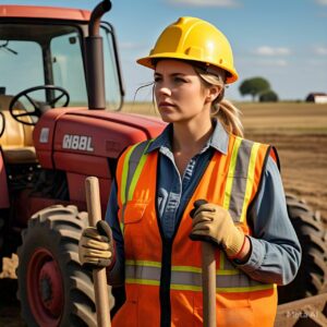 Tractor and equipment operator worker 