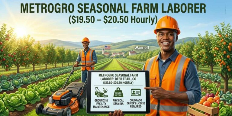 METROGRO Seasonal Farm Laborer ($19.50 – $20.50 Hourly) | Deer Trail, CO