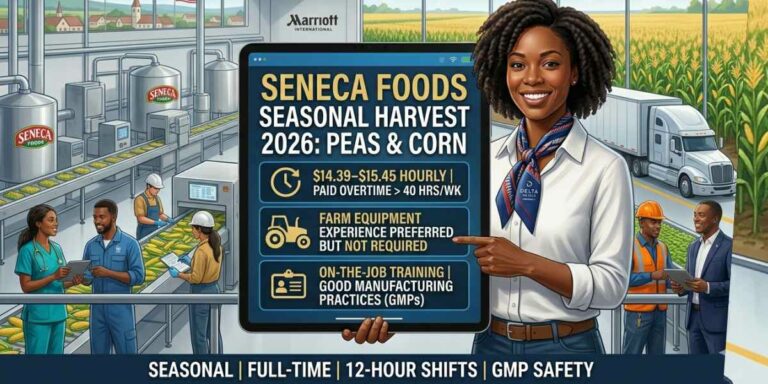 Seasonal Worker 2026 ($14.39 – $15.45 Hourly) | Montgomery, MN | Seneca Foods