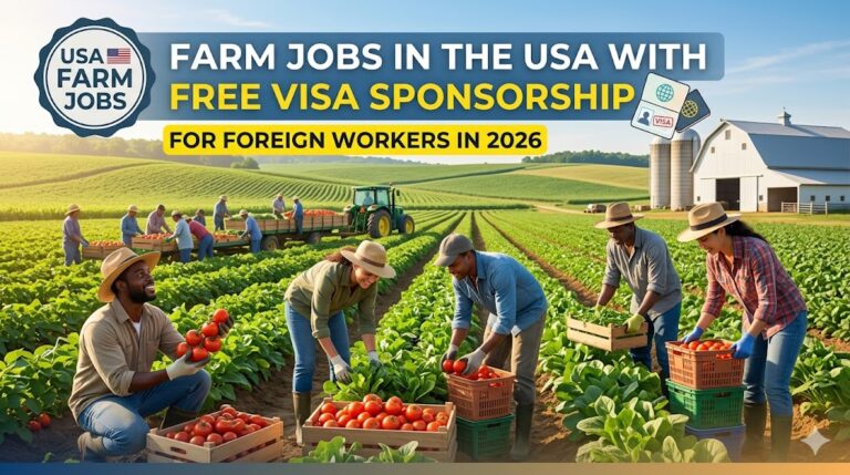 Farm Jobs in the USA With Free Visa Sponsorship For Foreign Workers in 2026