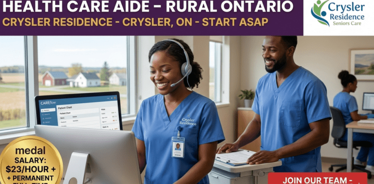 Compassionate Career Opportunity: $23.00/hrr Health Care Aide at Crysler Residence