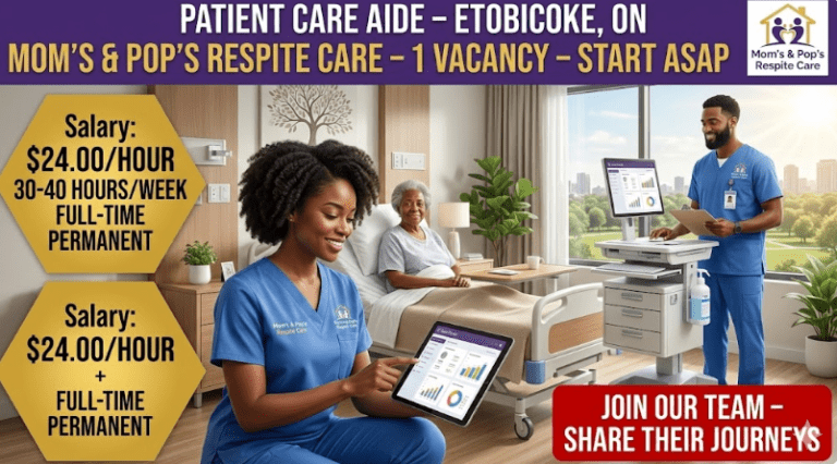 Patient Care Aide at Mom’s & Pop’s Respite Care