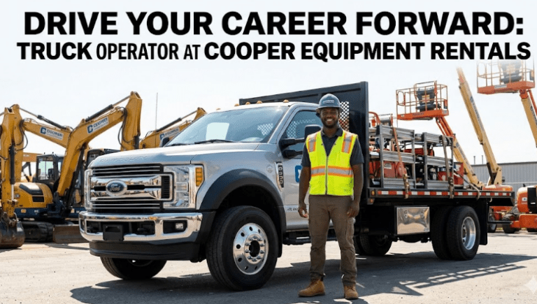 $30.00/hr: Truck Operator at Cooper Equipment Rentals