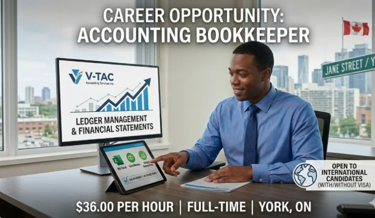 Accounting Bookkeeper | York, ON | V-TAC Accounting Services Inc.