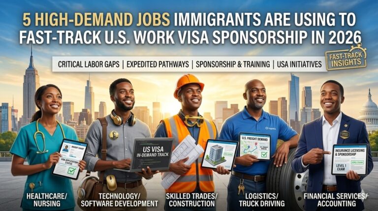5 High-Demand Jobs Immigrants Are Using to Fast-Track U.S. Work Visa Sponsorship in 2026