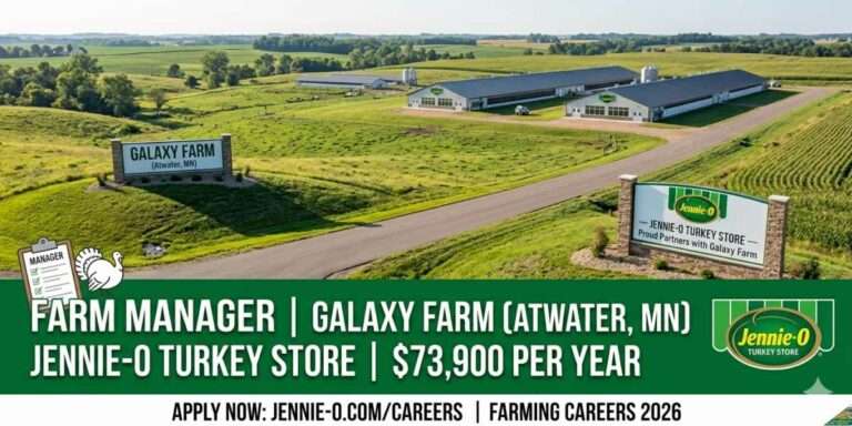 Farm Manager | Galaxy Farm (Atwater, MN) | Jennie-O Turkey Store | $73,900 per year