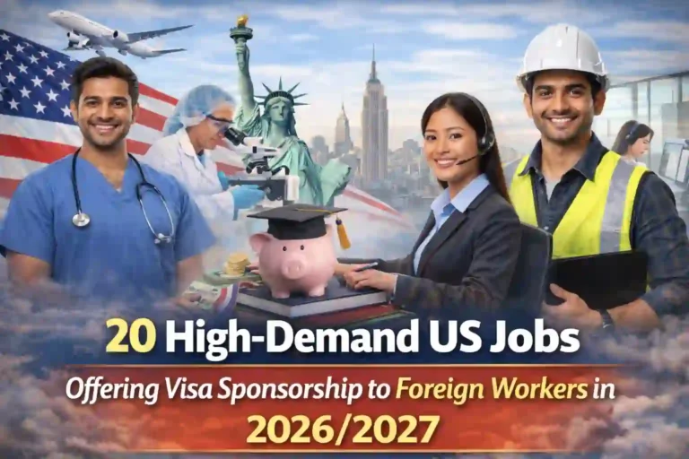 20 High-Demand US Jobs Offering Visa Sponsorship to Foreign Workers in 2026/2027