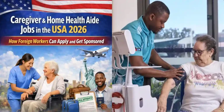 Caregiver and Home Health Aide Jobs in the USA 2026 – How Foreign Workers Can Apply and Get Sponsored