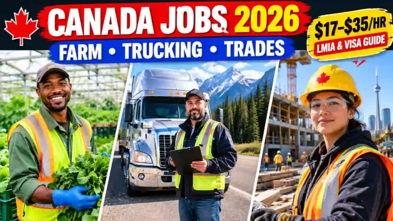 Canada Jobs in 2026: Farm, Truck Driving & Construction Opportunities, Salaries & How to Apply